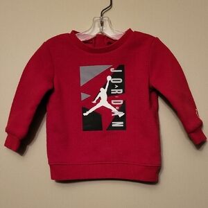 Jordan red pullover sweatshirt